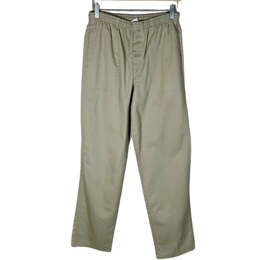 Vintage Levi's Men's Khaki Drawstring Straight Leg Pants Size M